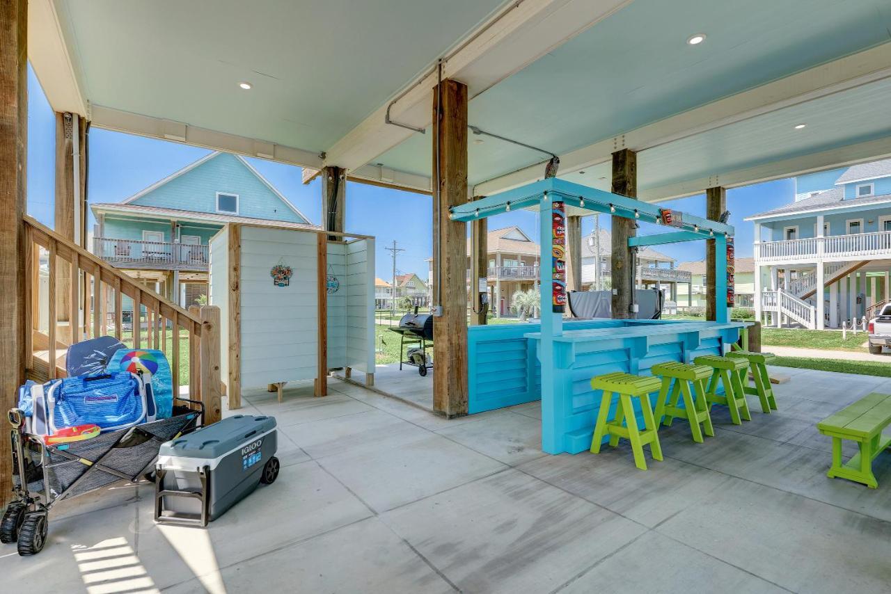Beachfront - Hot Tub - Bbq - 14 Guests Bolivar Peninsula 外观 照片