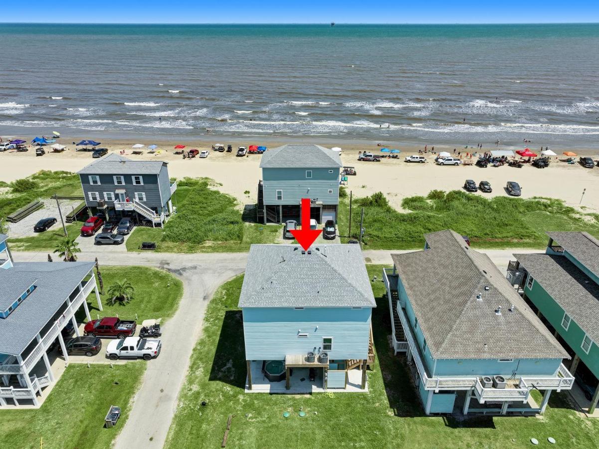 Beachfront - Hot Tub - Bbq - 14 Guests Bolivar Peninsula 外观 照片