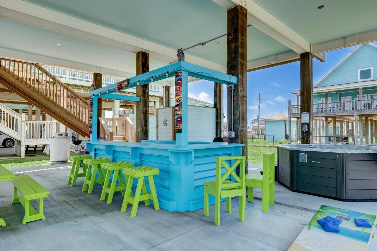 Beachfront - Hot Tub - Bbq - 14 Guests Bolivar Peninsula 外观 照片