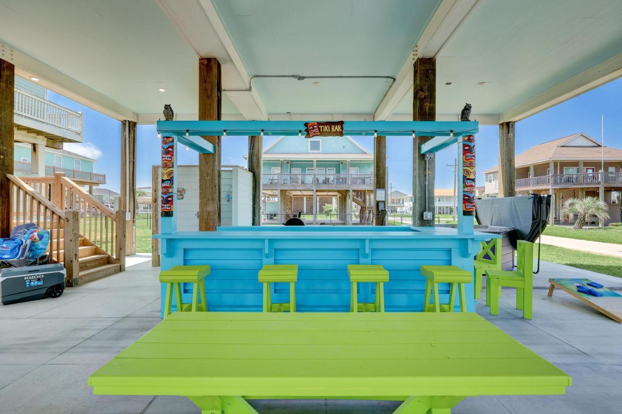 Beachfront - Hot Tub - Bbq - 14 Guests Bolivar Peninsula 外观 照片