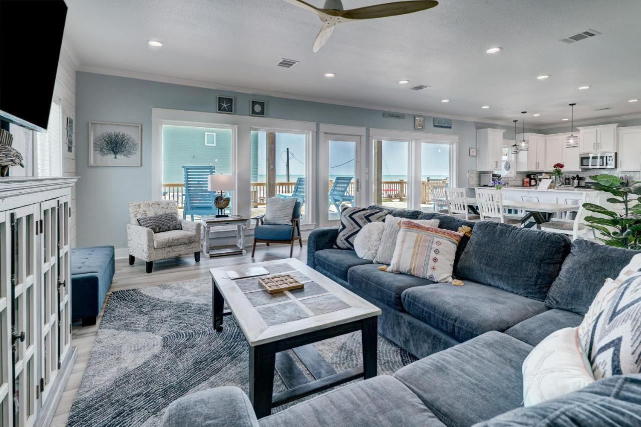 Beachfront - Hot Tub - Bbq - 14 Guests Bolivar Peninsula 外观 照片
