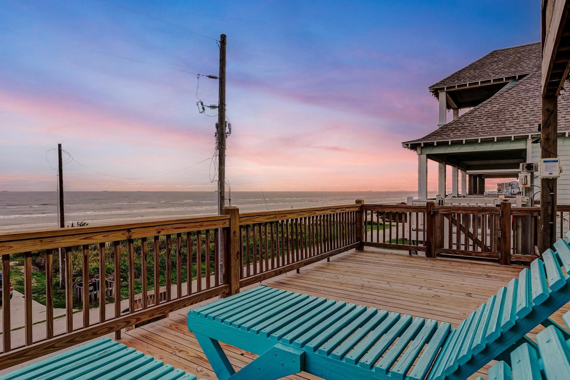 Beachfront - Hot Tub - Bbq - 14 Guests Bolivar Peninsula 外观 照片