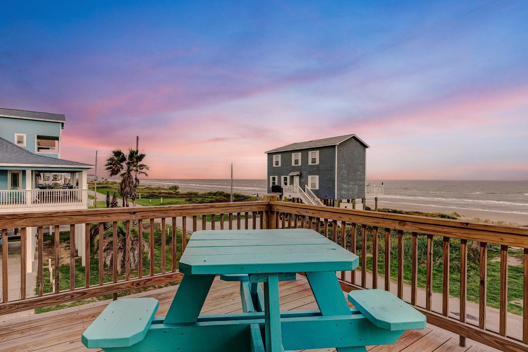 Beachfront - Hot Tub - Bbq - 14 Guests Bolivar Peninsula 外观 照片